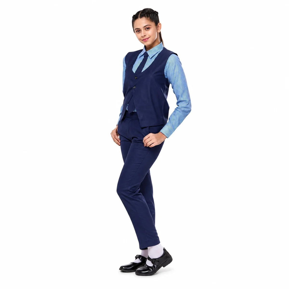 Womens Three-Piece College Uniform Set