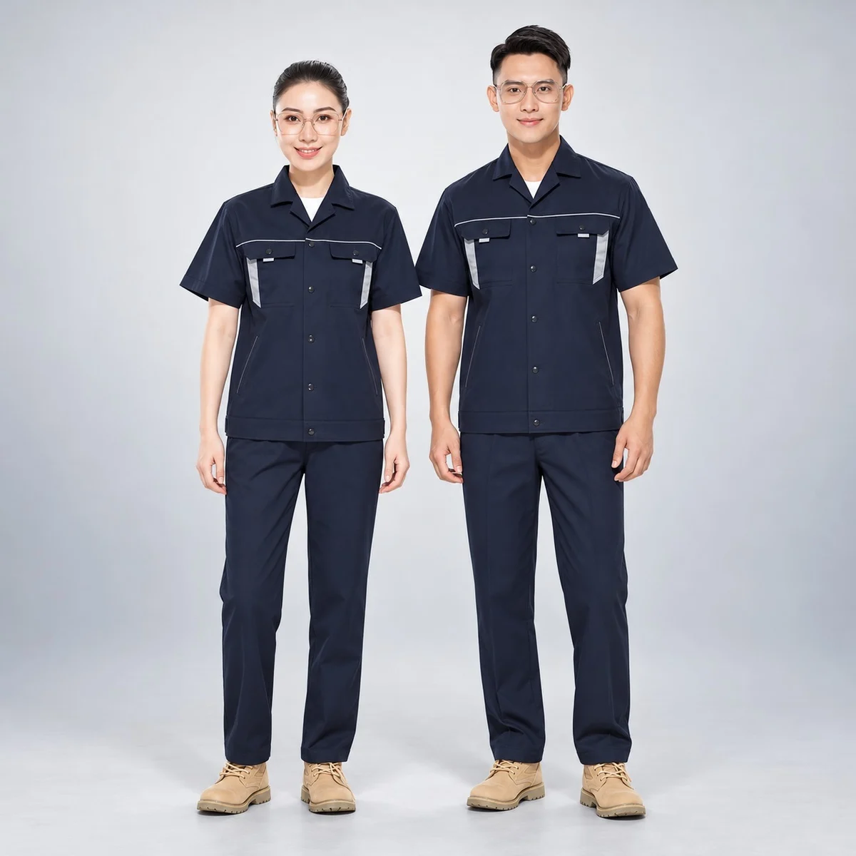 Navy Blue Industrial Uniform Set