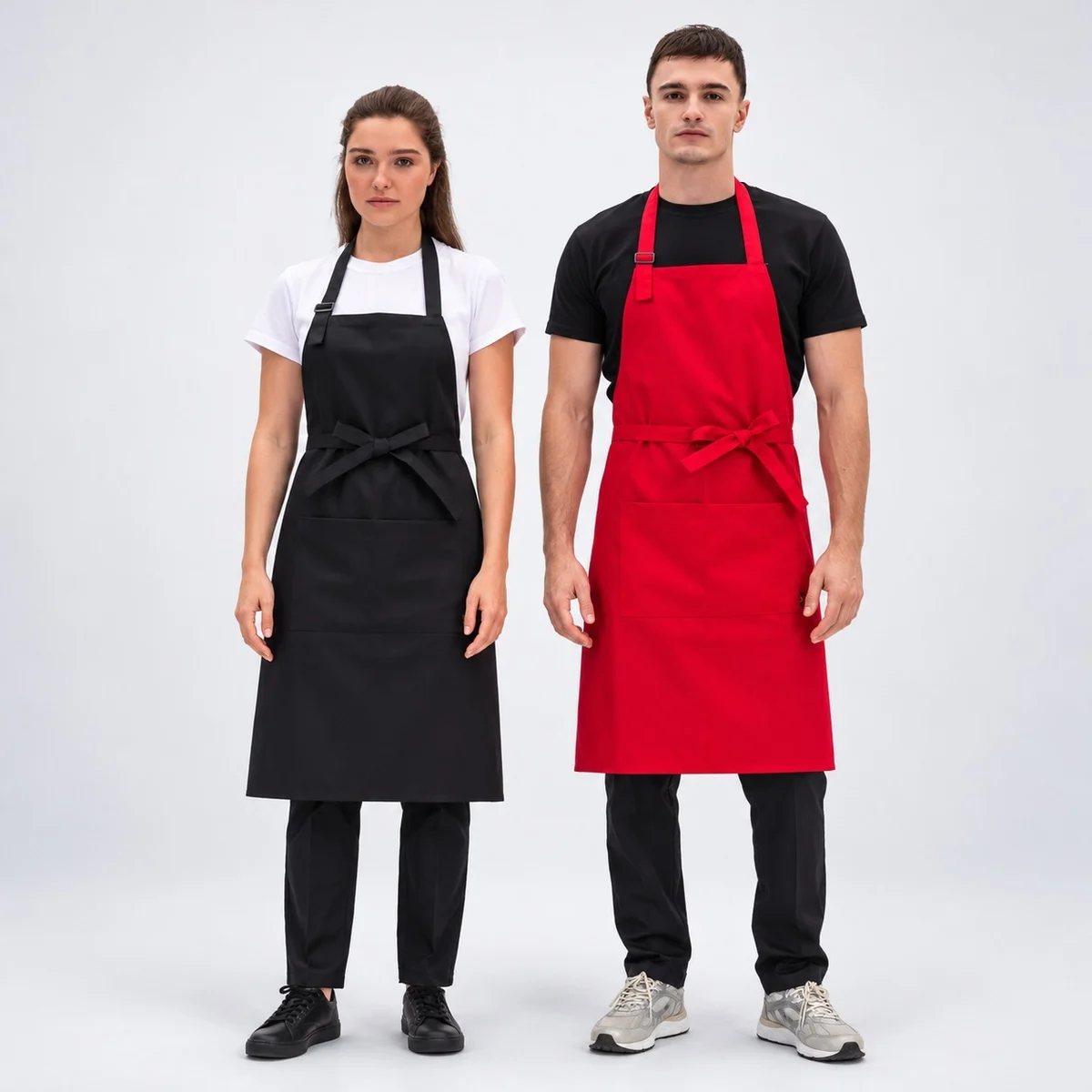 Hotel Bib Apron with Front Pockets