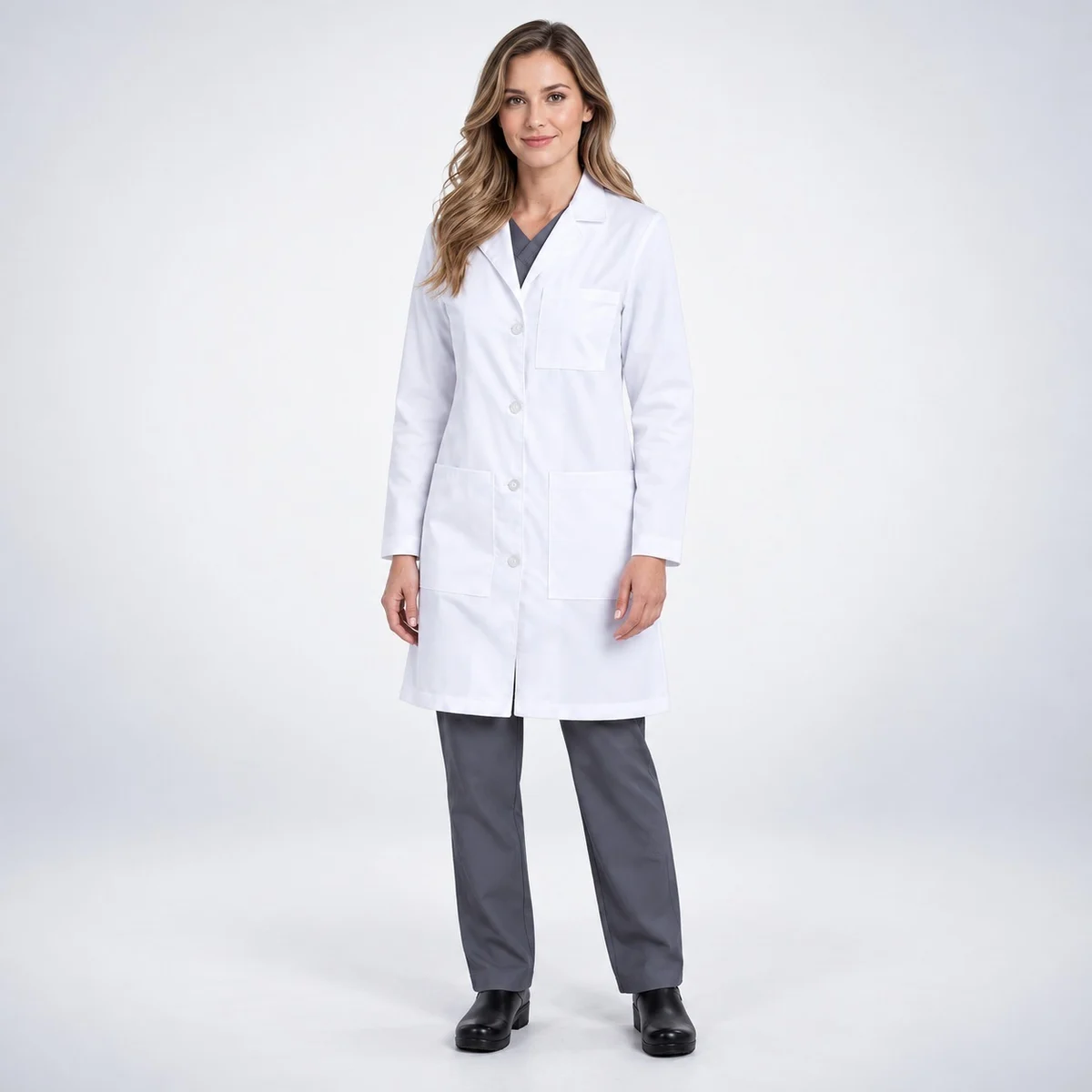 Womens Full Sleeve White Lab Coat