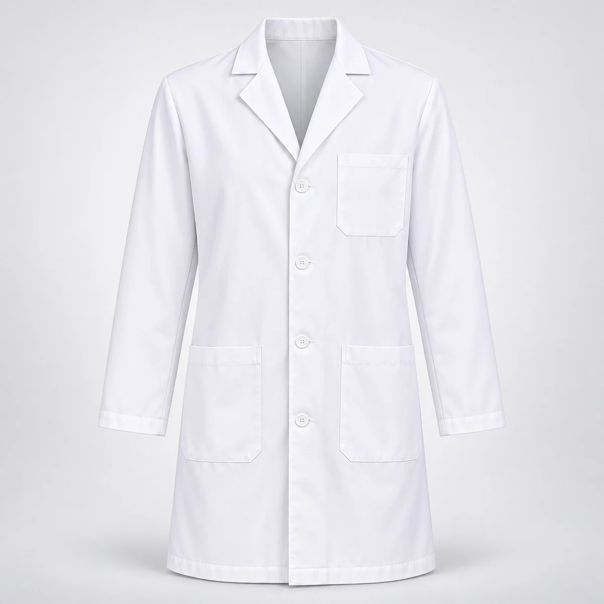 White Poly-Cotton Unisex Lab Coat
