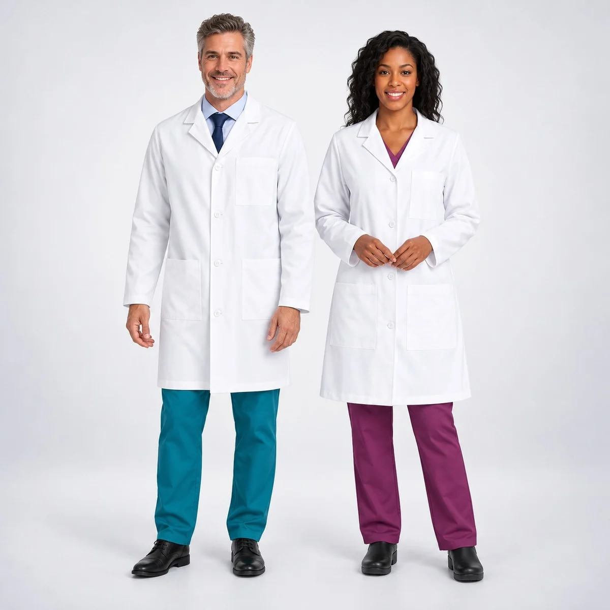 Unisex White Lab Coat
