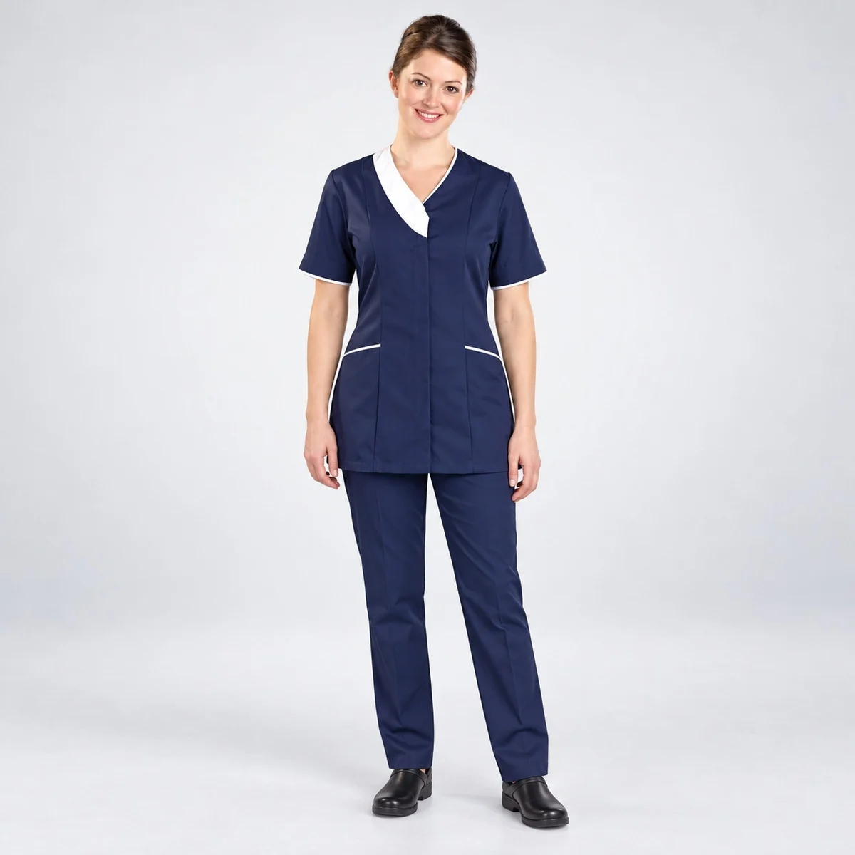 Navy Blue Womens Nurse Uniform Set