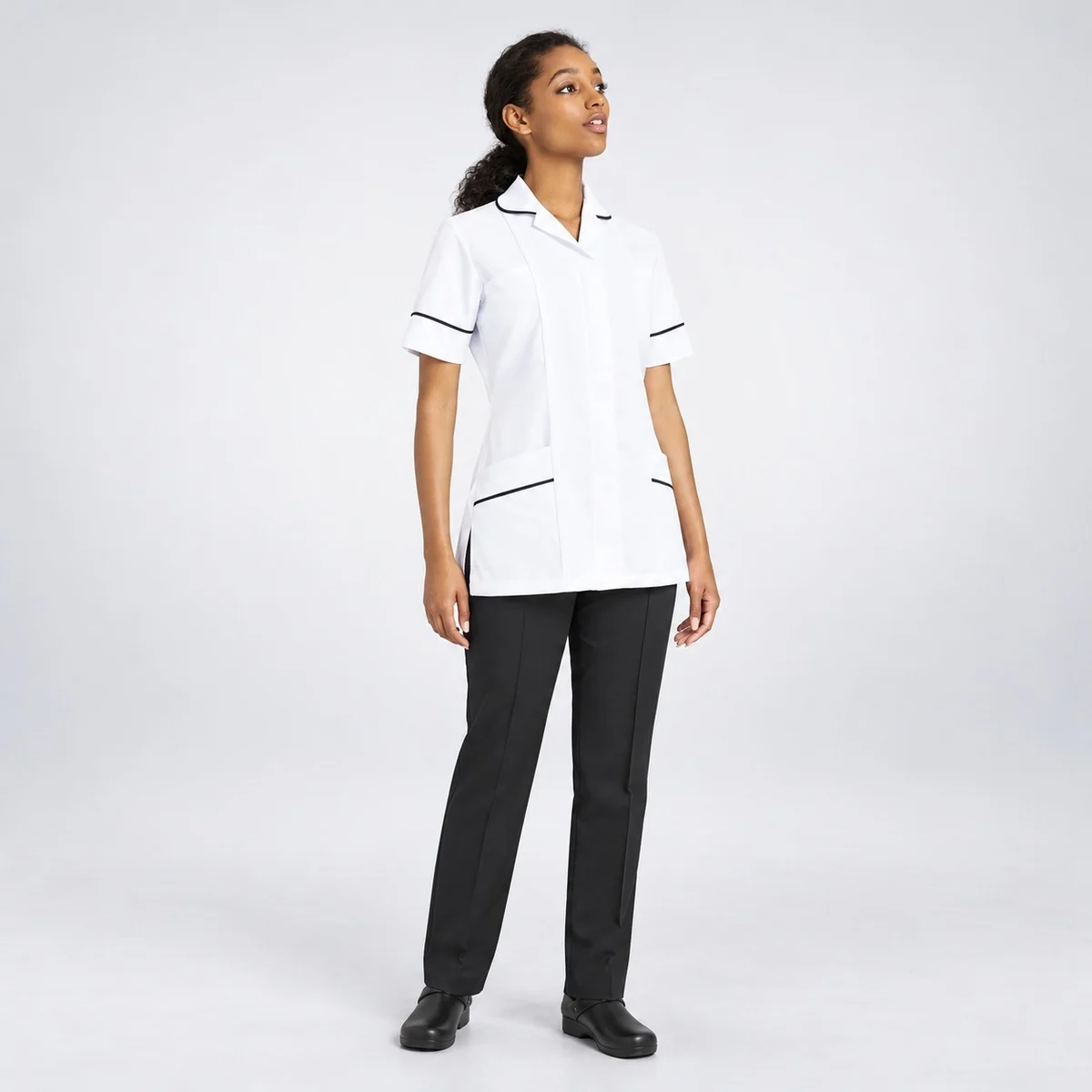 White Healthcare Nurse Tunic and Trouser Set