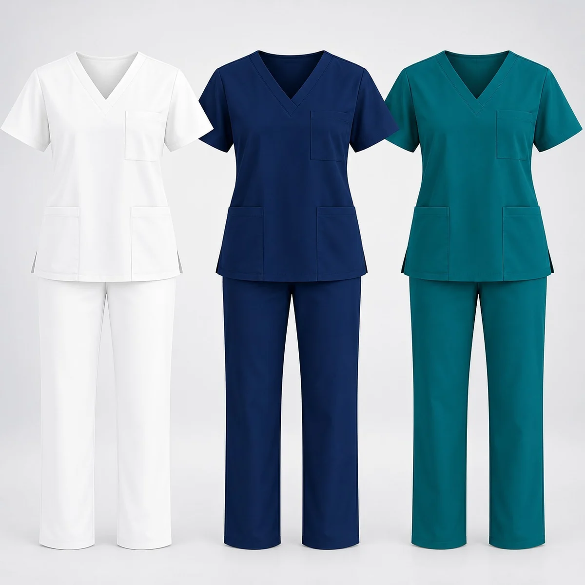 Unisex Poly-Cotton Hospital Scrub Set