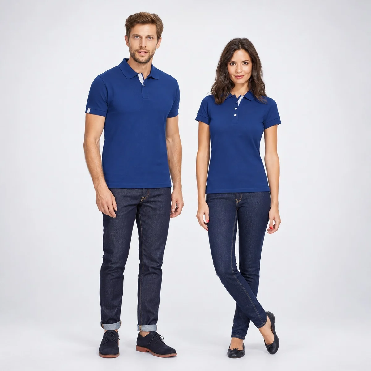 Royal Blue Poly-Cotton Corporate Polo T-Shirt