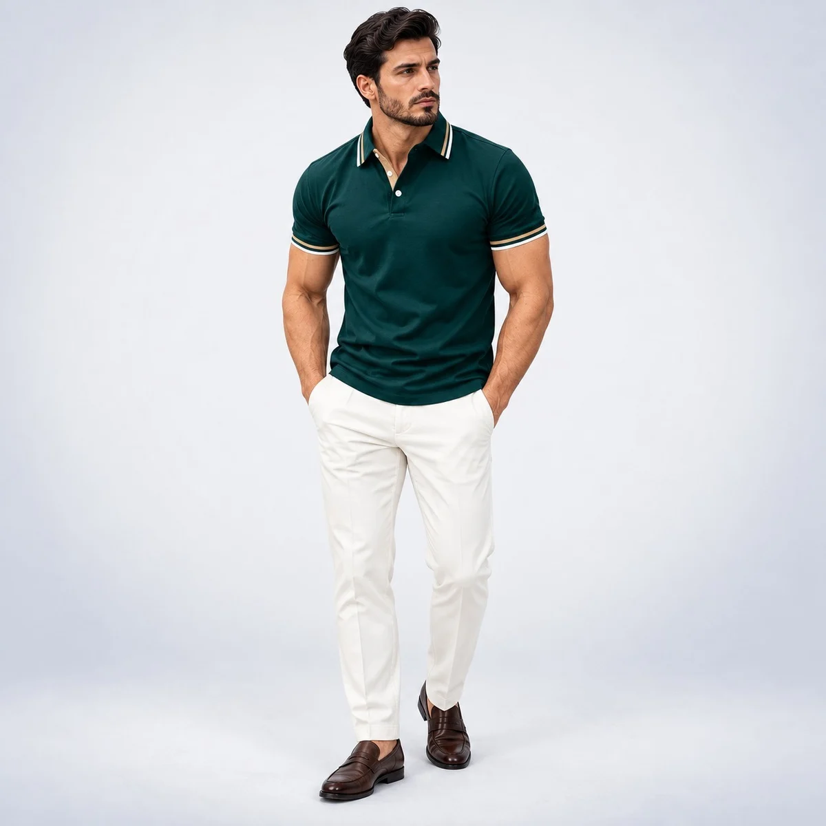 Dark Green Corporate Polo T-Shirt