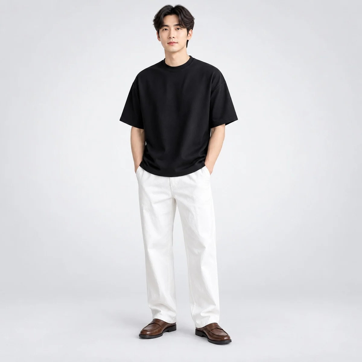 Mens Black Cotton Jersey Corporate T-Shirt