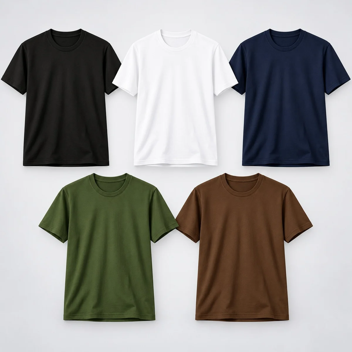 Industrial Poly-Cotton Crew Neck T-Shirt Assorted