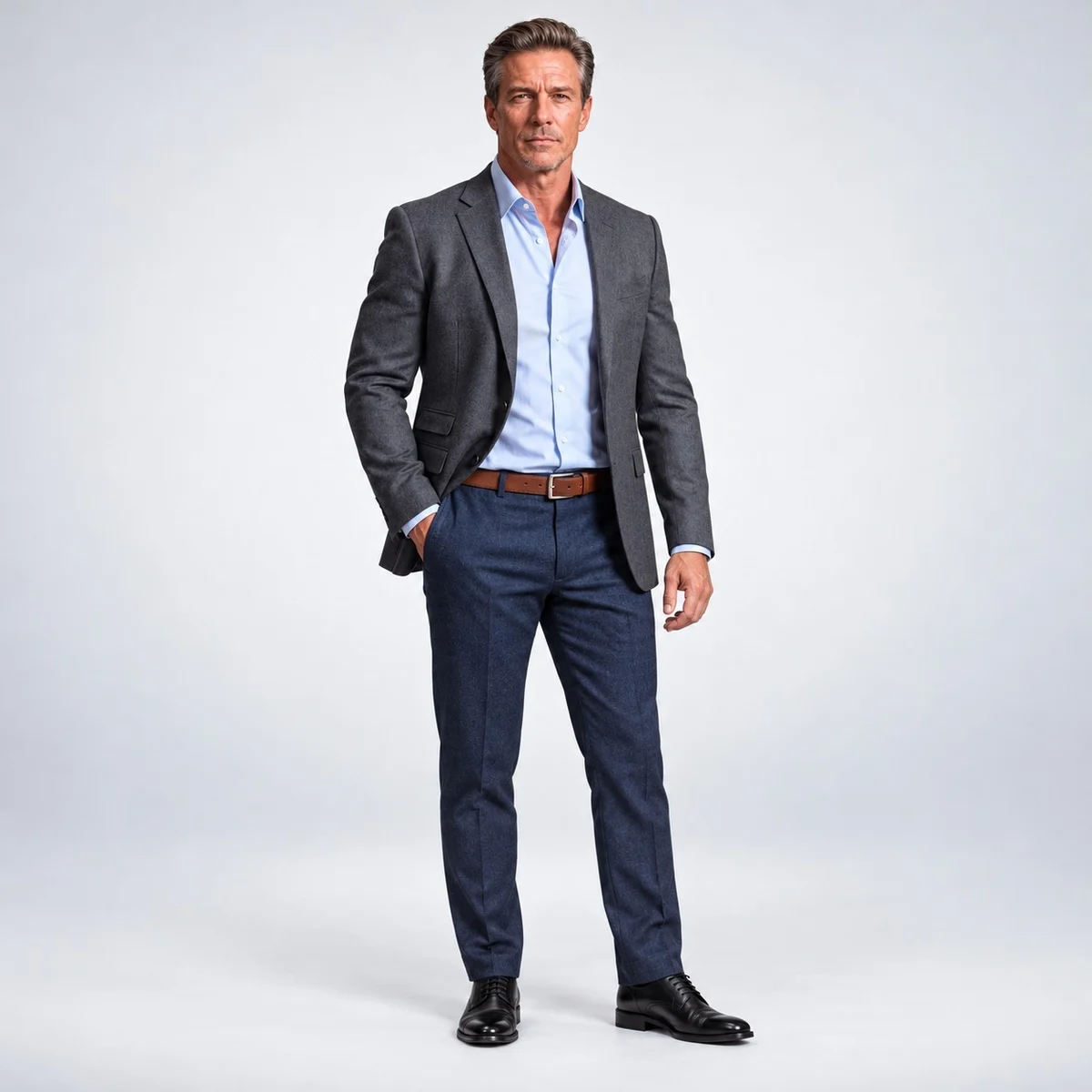 Mens Charcoal Grey Formal Suit Set