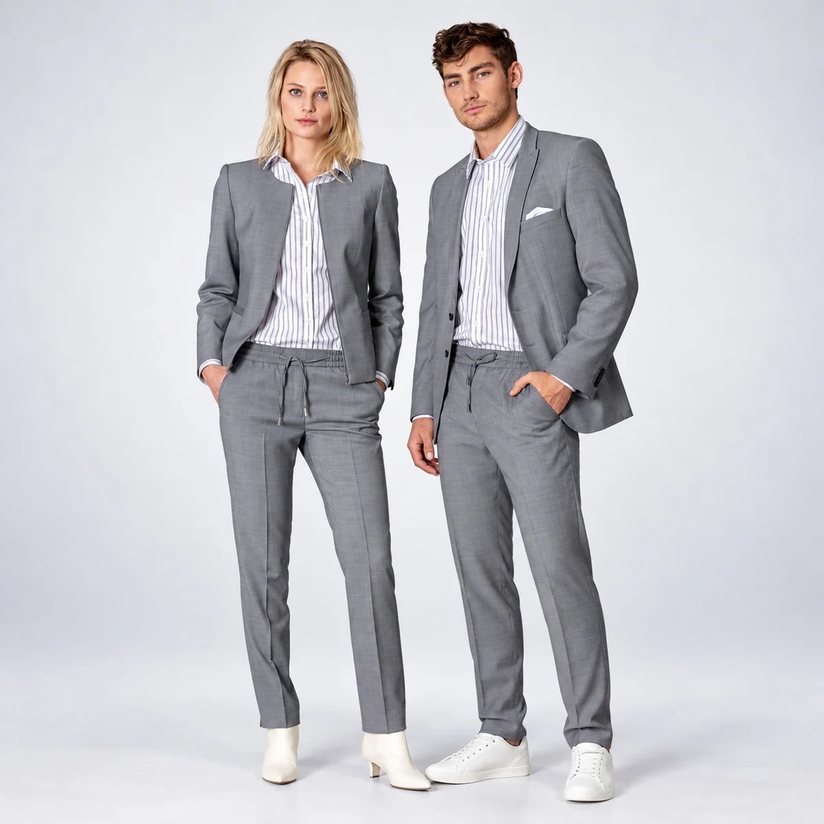Unisex Grey Corporate Suit Set