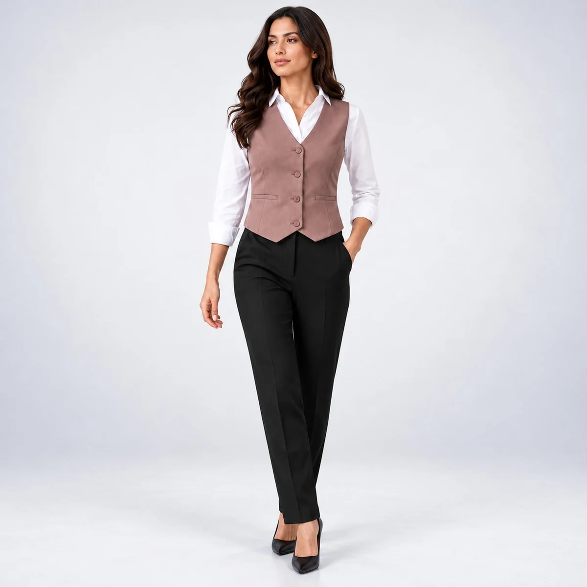 Womens Three-Piece Corporate Uniform Set