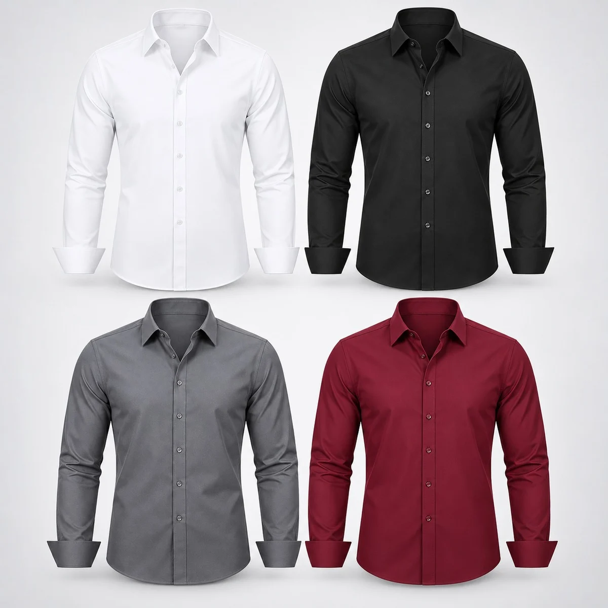 Mens Long-Sleeve Corporate Formal Shirt