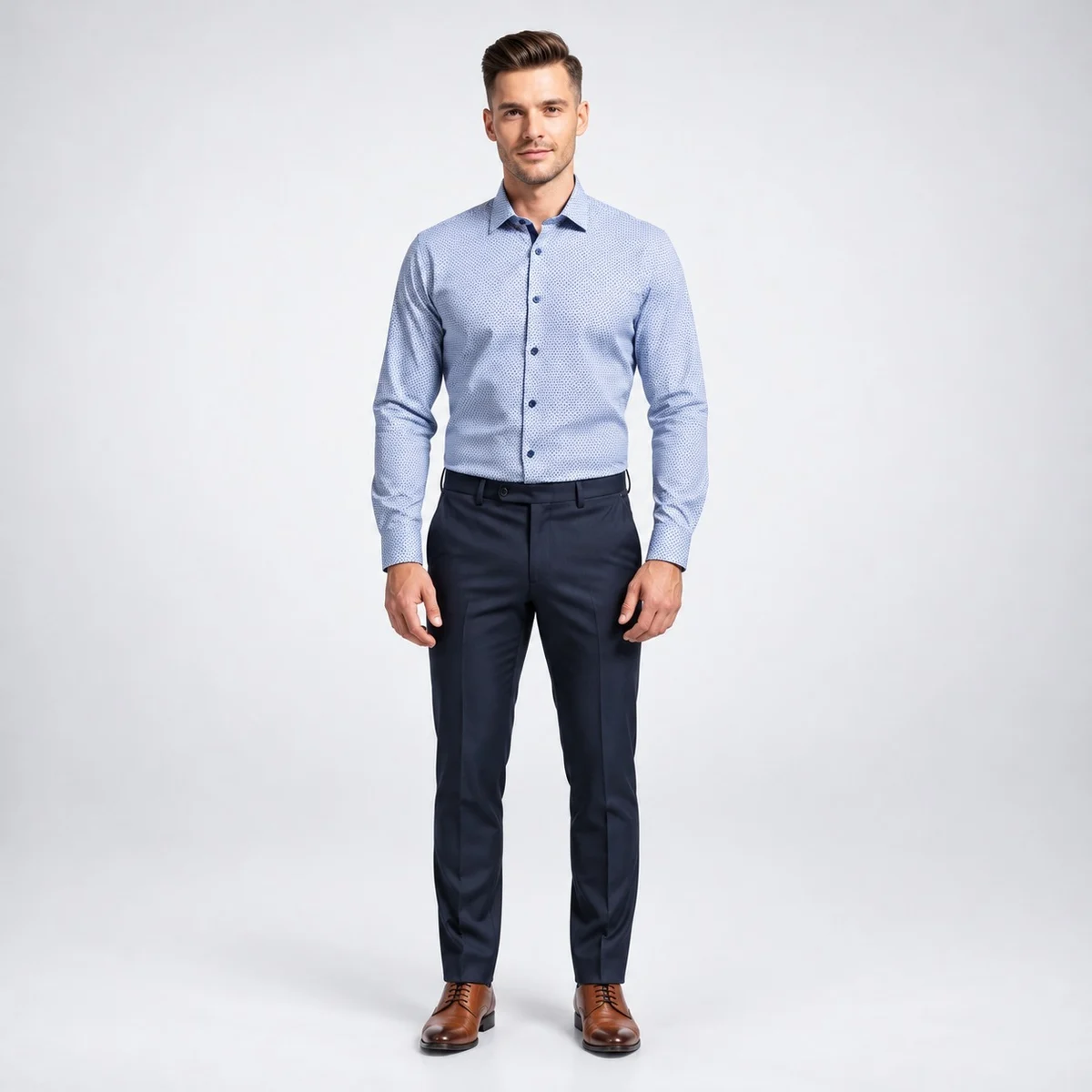 Mens Corporate Shirt and Trouser Uniform Set