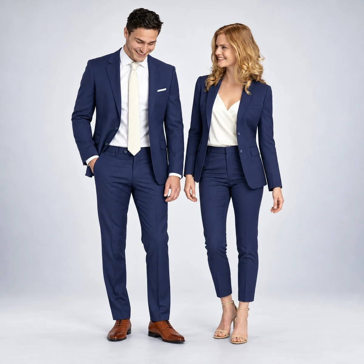 Navy Blue Corporate Formal Suit Set