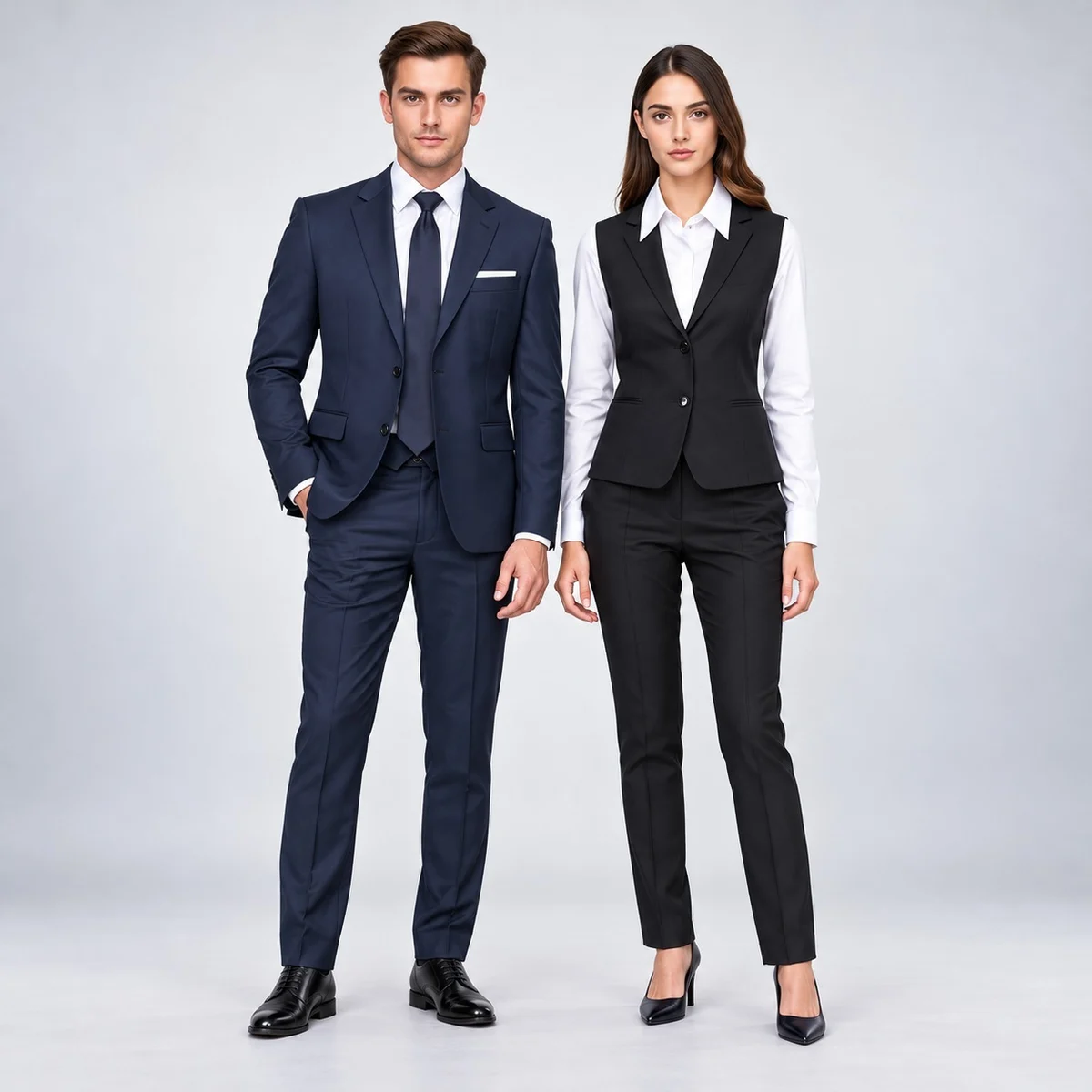 Corporate Formal Suit and Vest Set