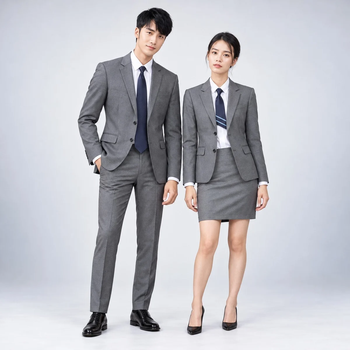 Grey Corporate Formal Suit Set