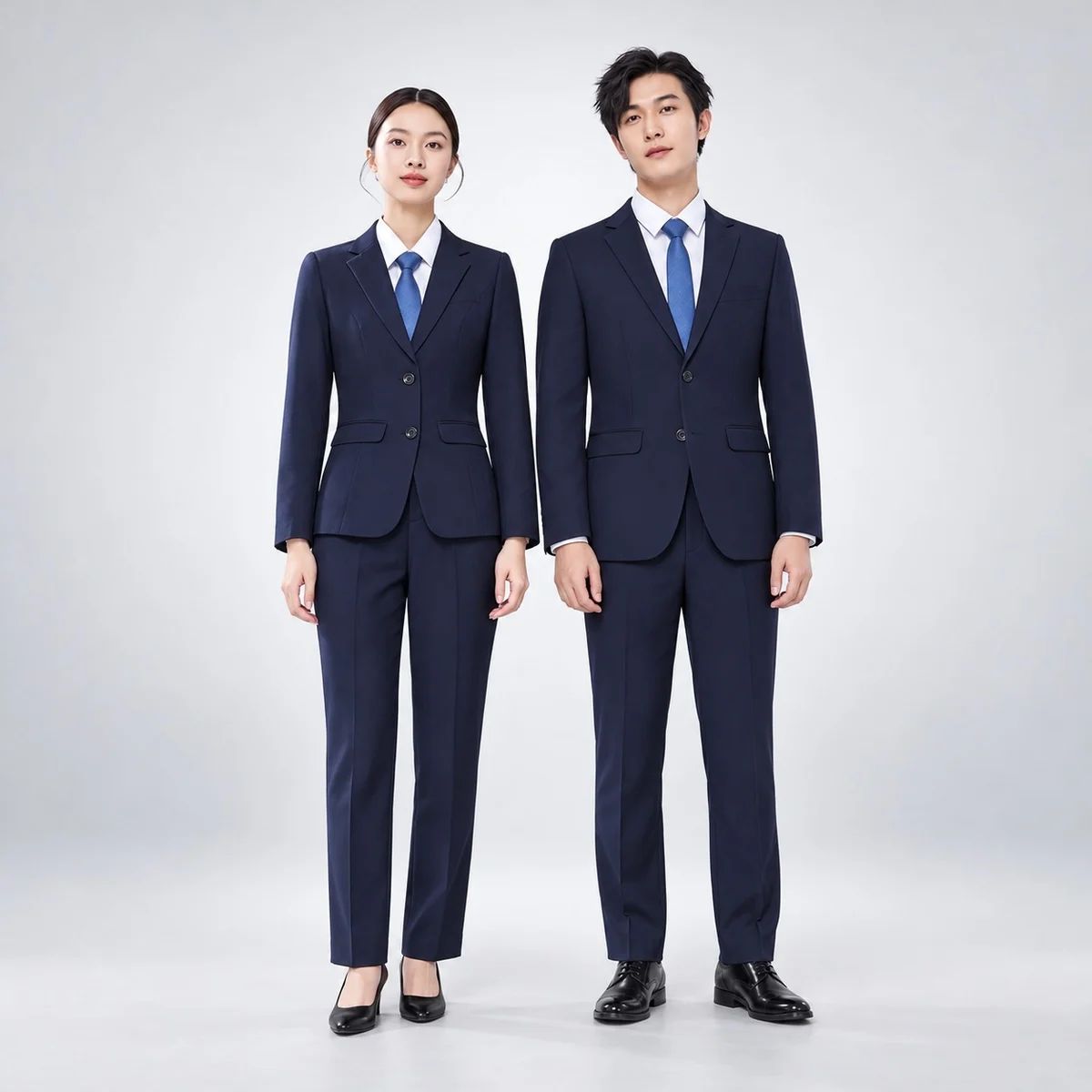 Navy Blue Corporate Formal Suit Set