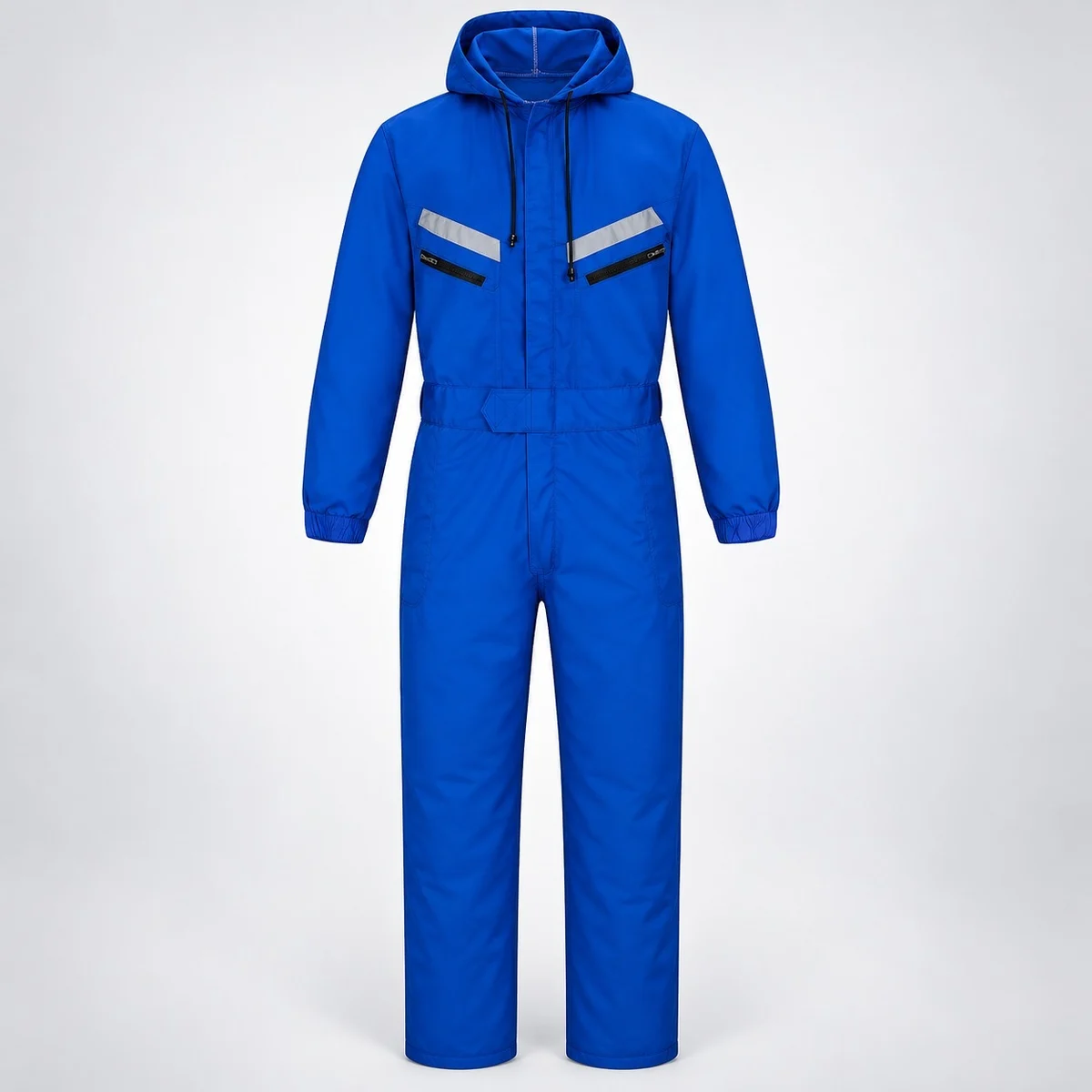 Royal Blue Hooded Industrial Jumpsuit