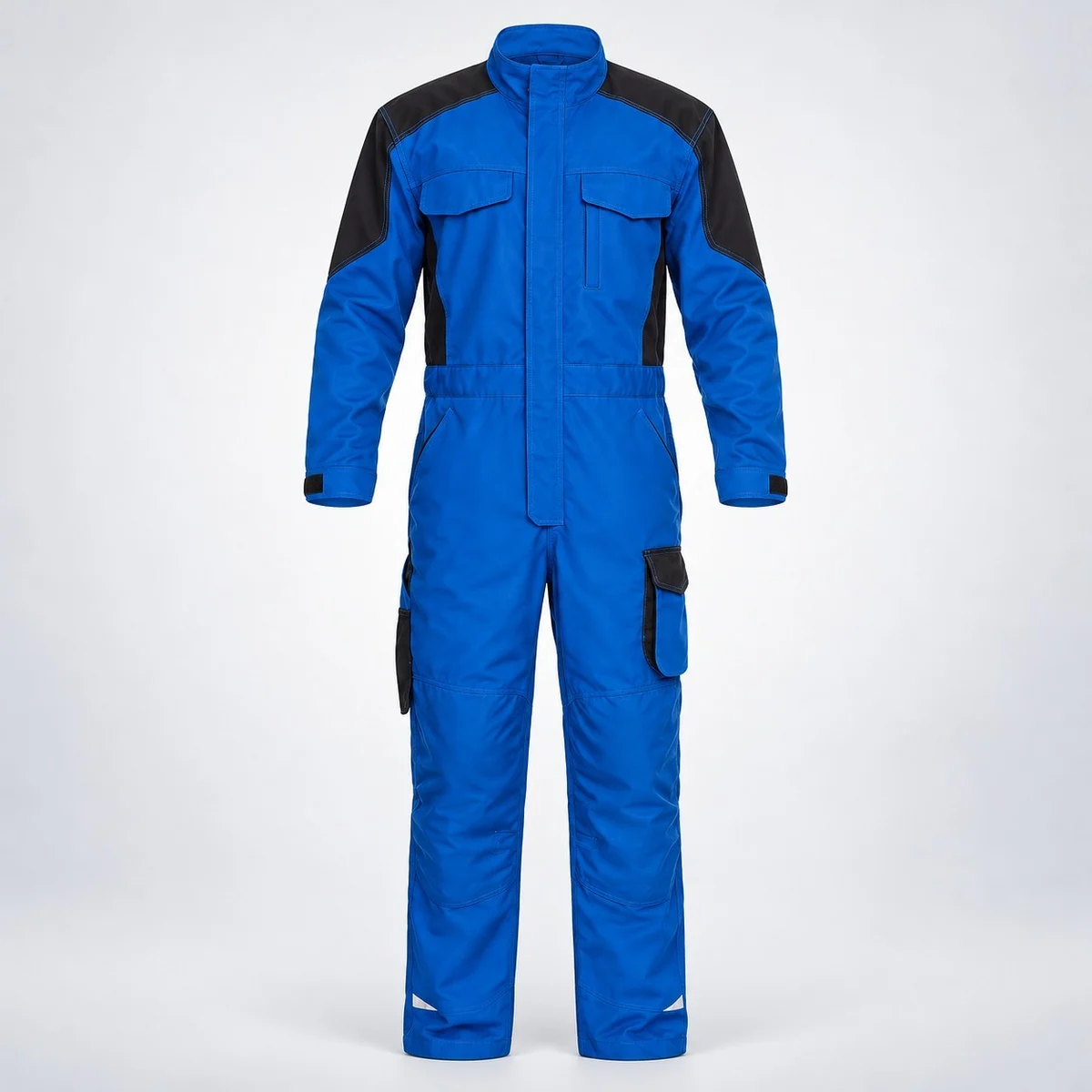 Blue and Black Industrial Coverall