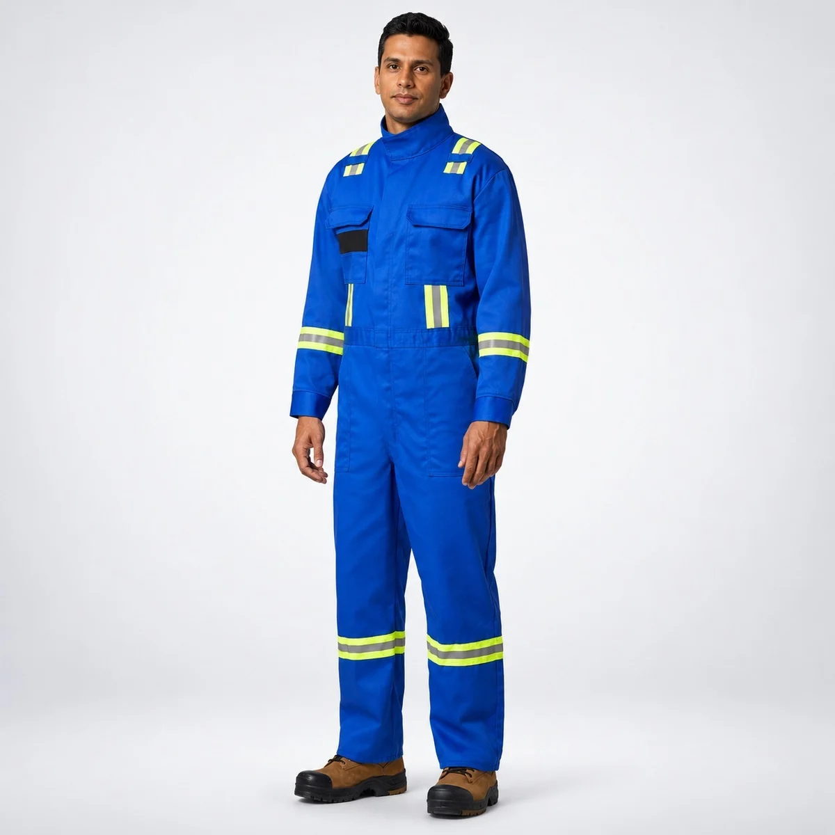 Royal Blue Cotton Twill Industrial Coverall
