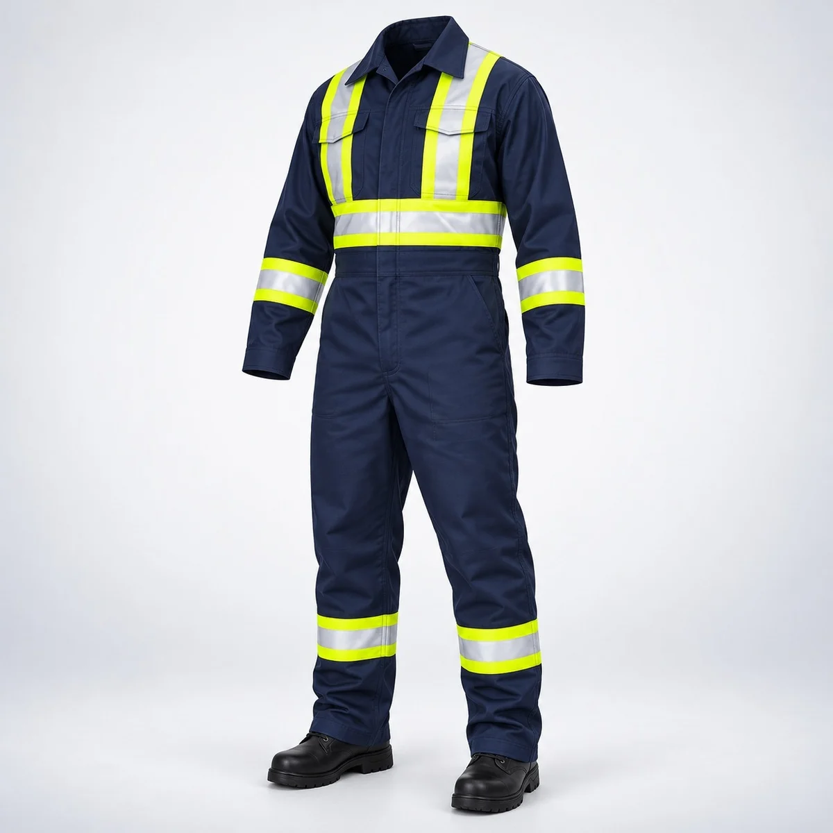 Navy Blue Industrial Safety Coverall