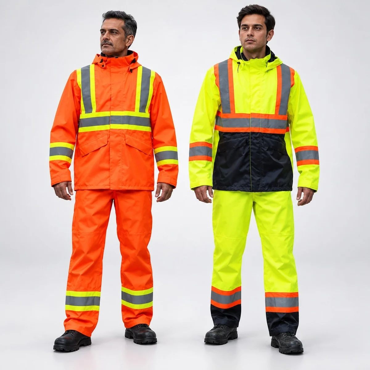 Industrial High-Visibility Rain Suit