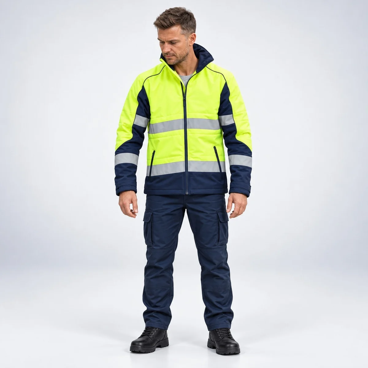 Hi-Vis Jacket and Cargo Trouser Set
