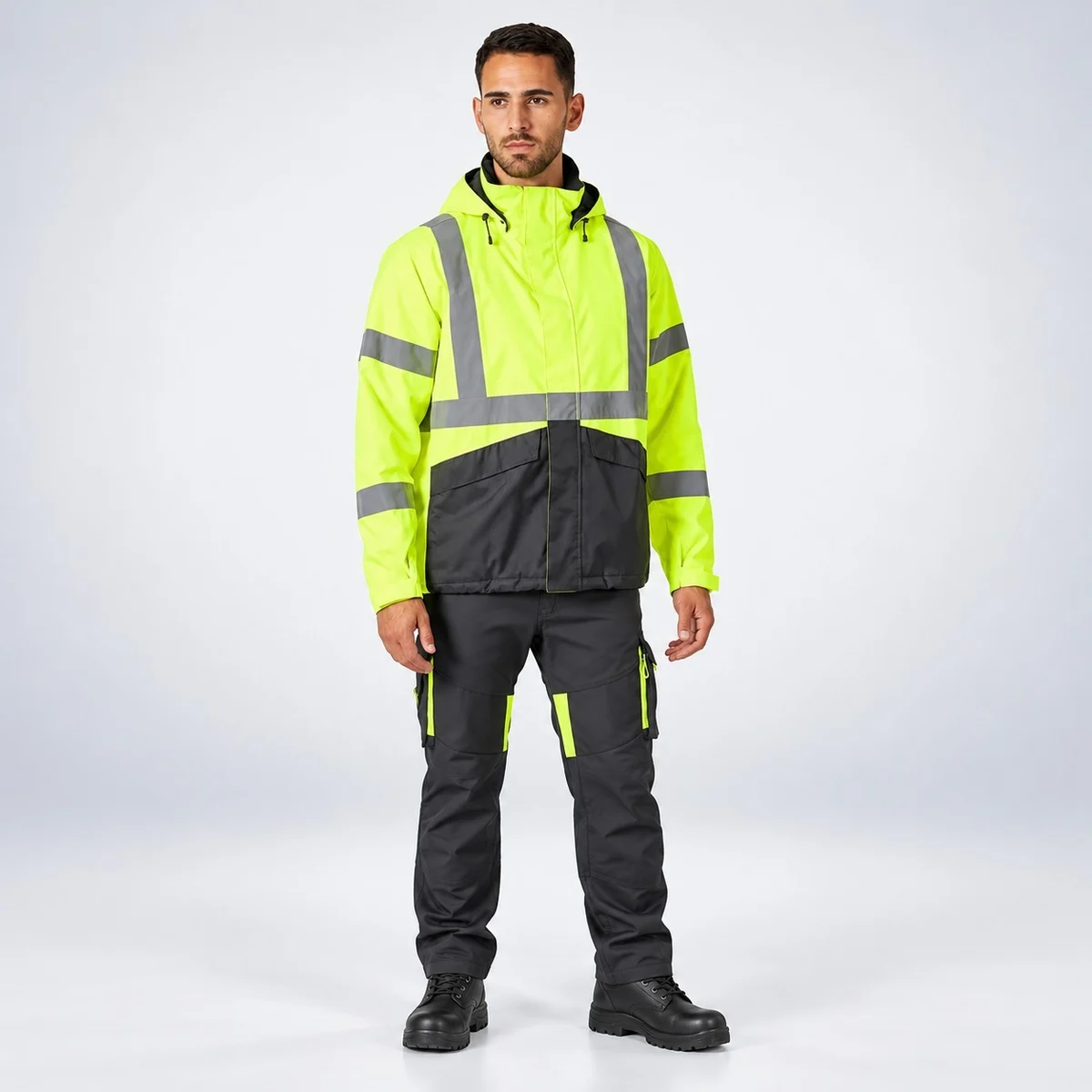 Hi-Vis Safety Jacket And Trouser Set