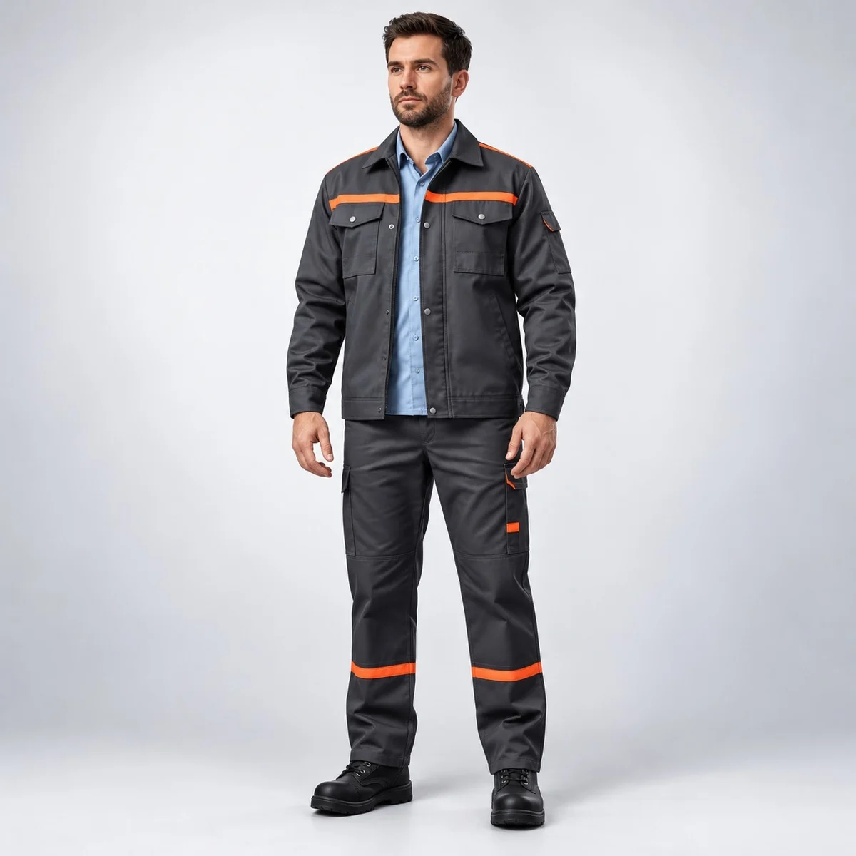 Charcoal Grey Industrial Workwear Set