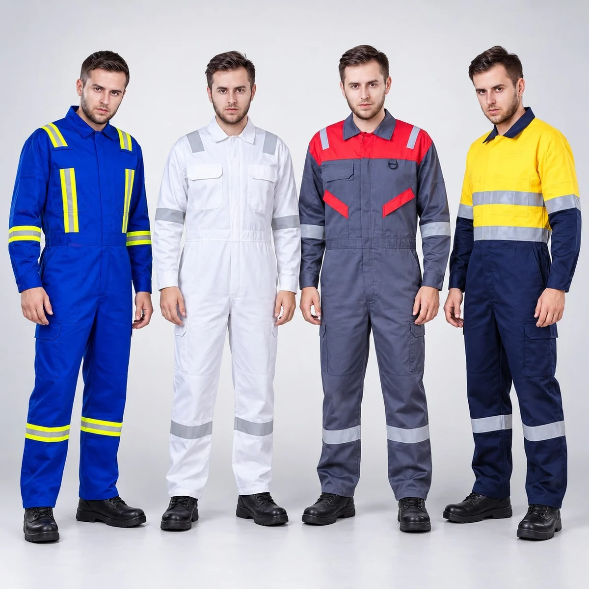 Multi-Color Industrial Safety Coverall