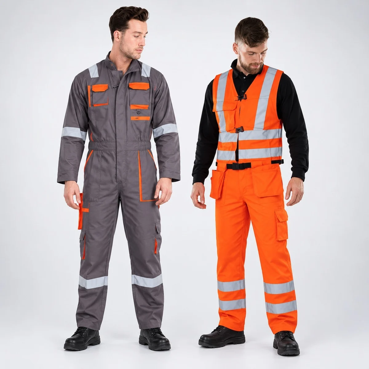 Grey and Orange Industrial Overall