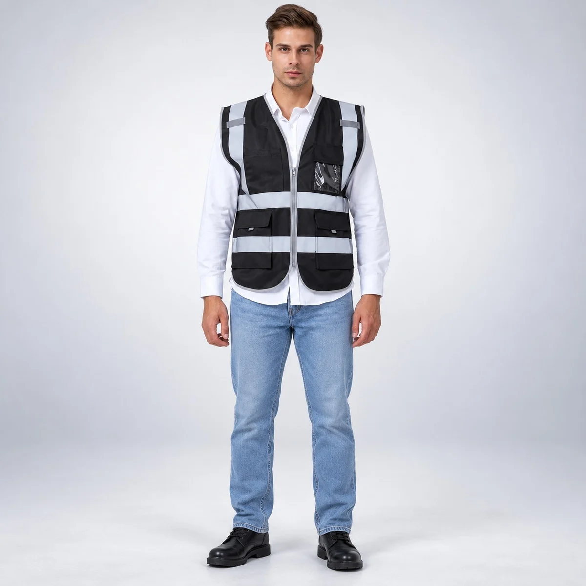 Industrial High Visibility Safety Vest with Pockets