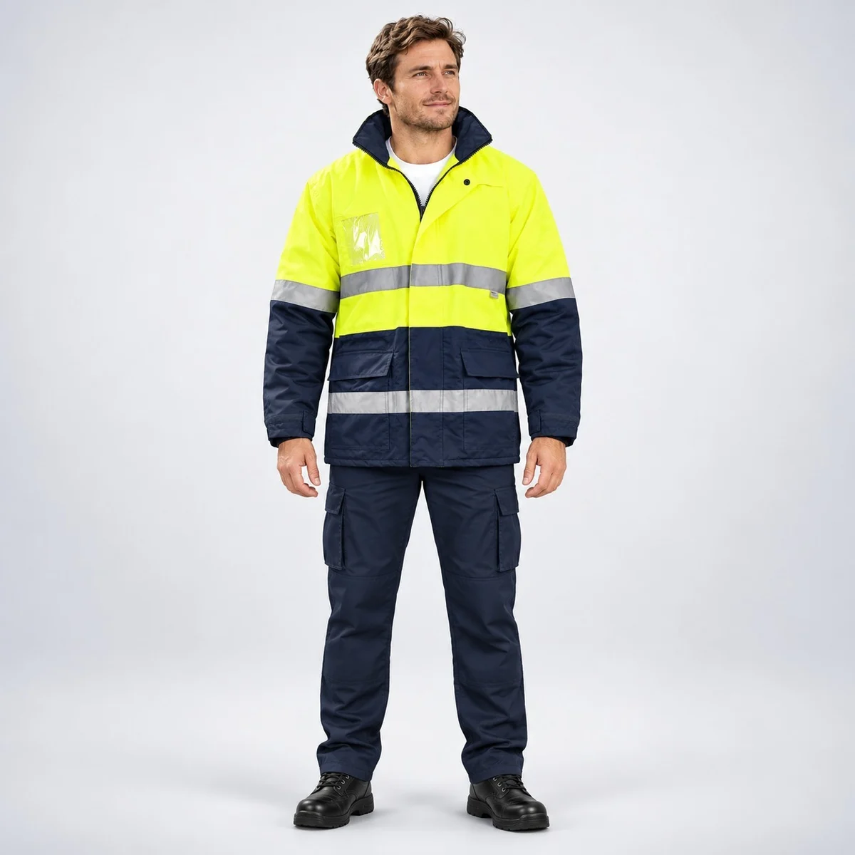 High-Visibility Winter Jacket And Trouser Set