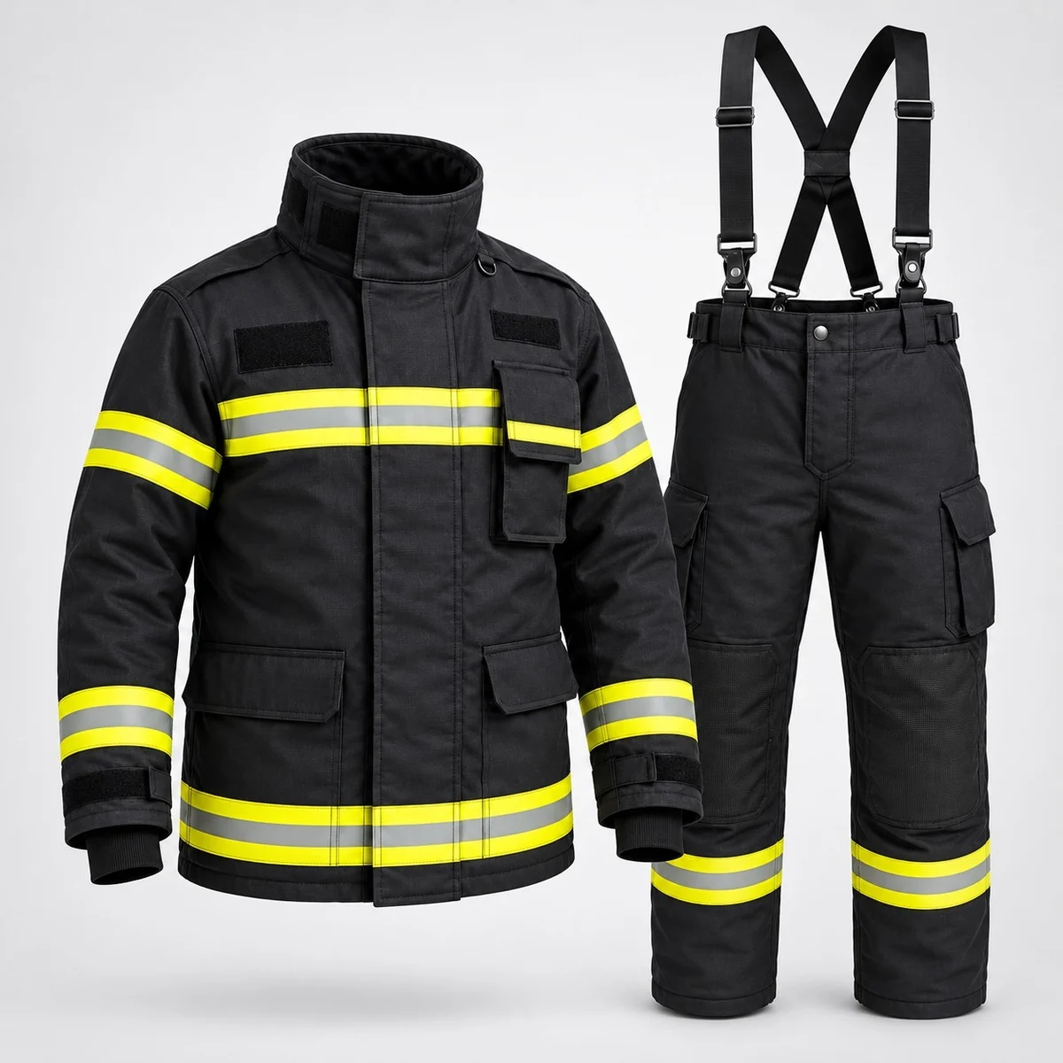 Heavy-Duty Firefighter Safety Uniform Set