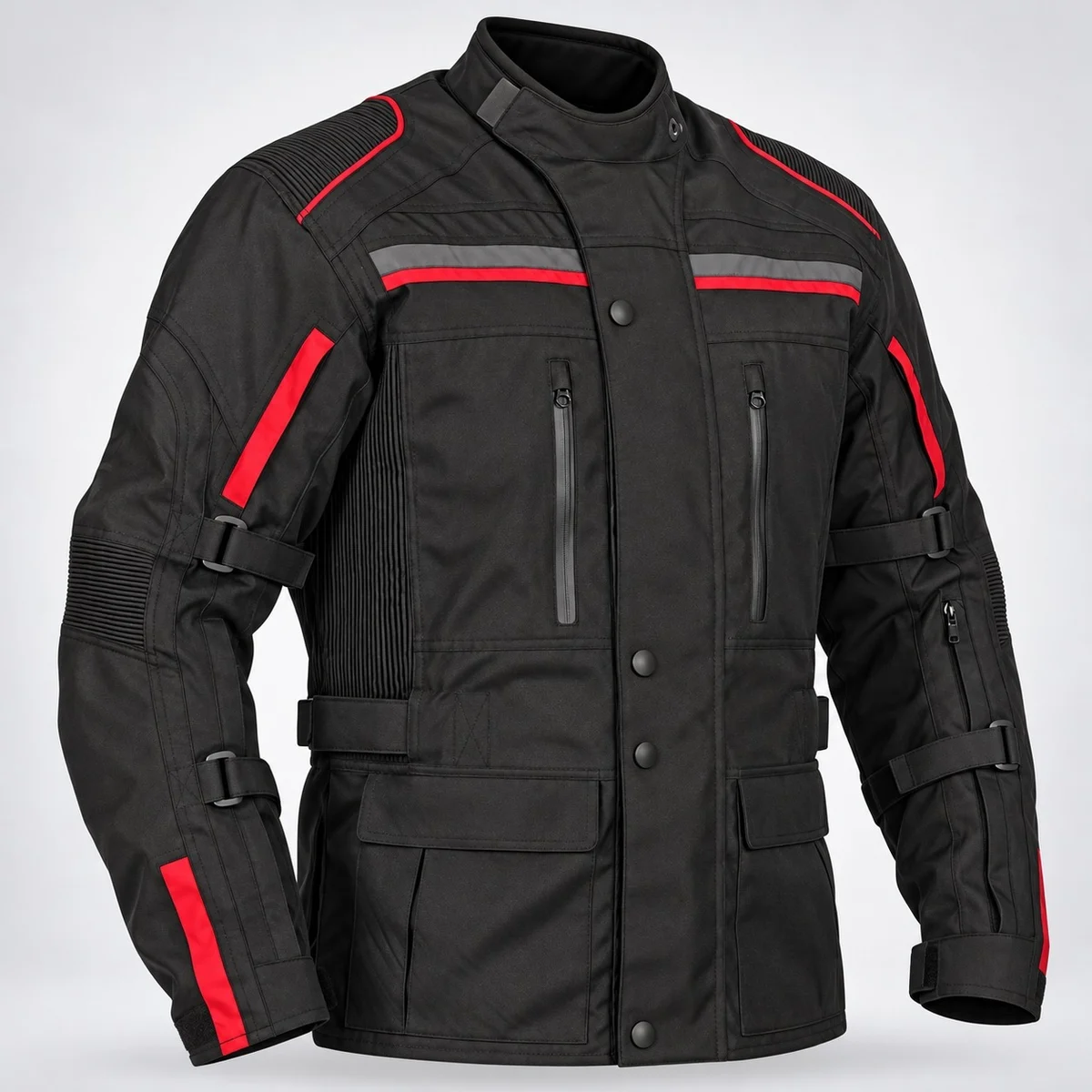 Industrial Safety Jacket with Reflective Bands