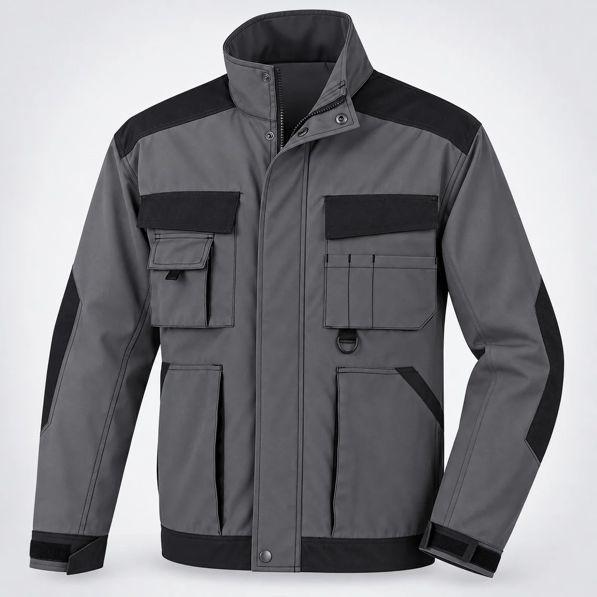 Grey and Black Industrial Work Jacket