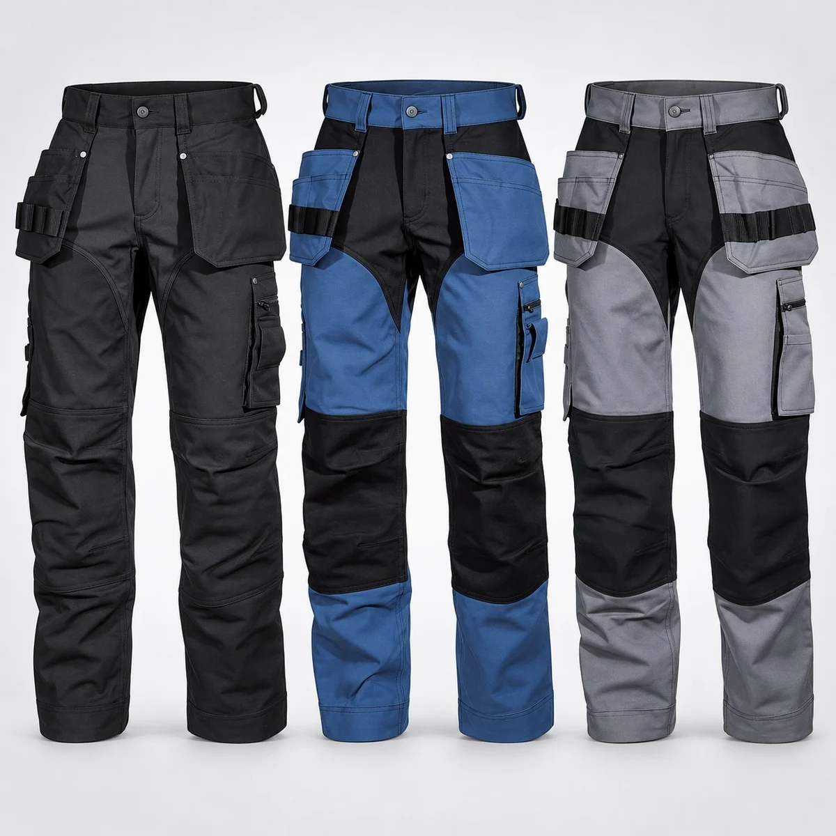 Industrial Utility Cargo Trousers with Holster Pockets