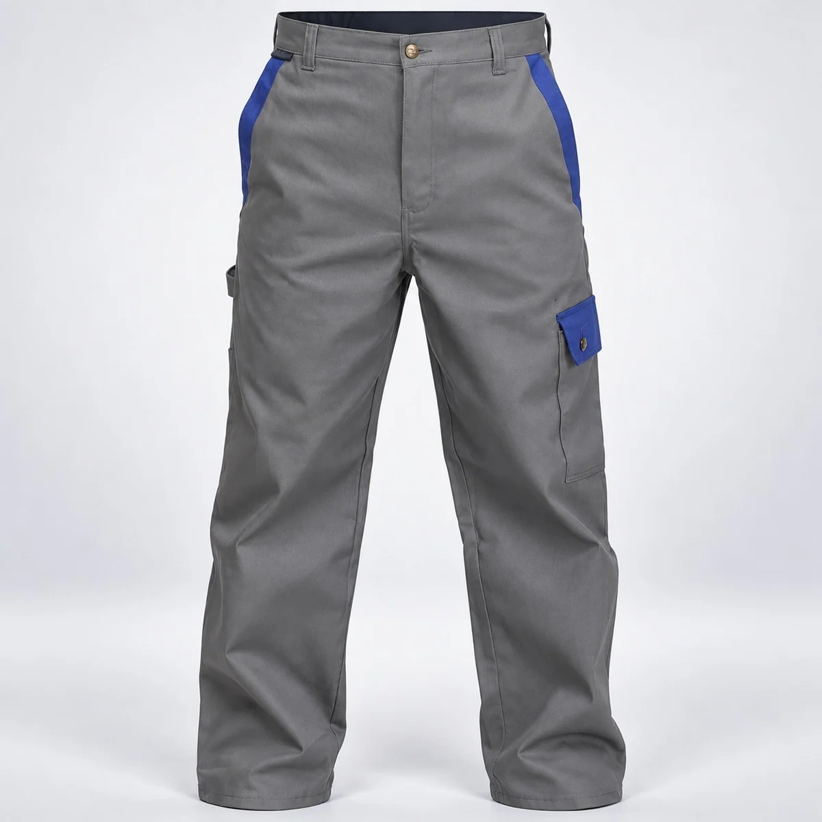 Grey and Blue Industrial Trousers