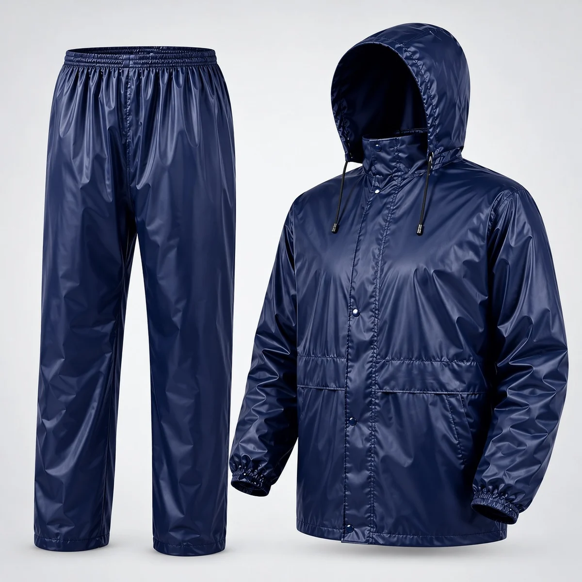 Navy Blue Waterproof Industrial Rain Suit