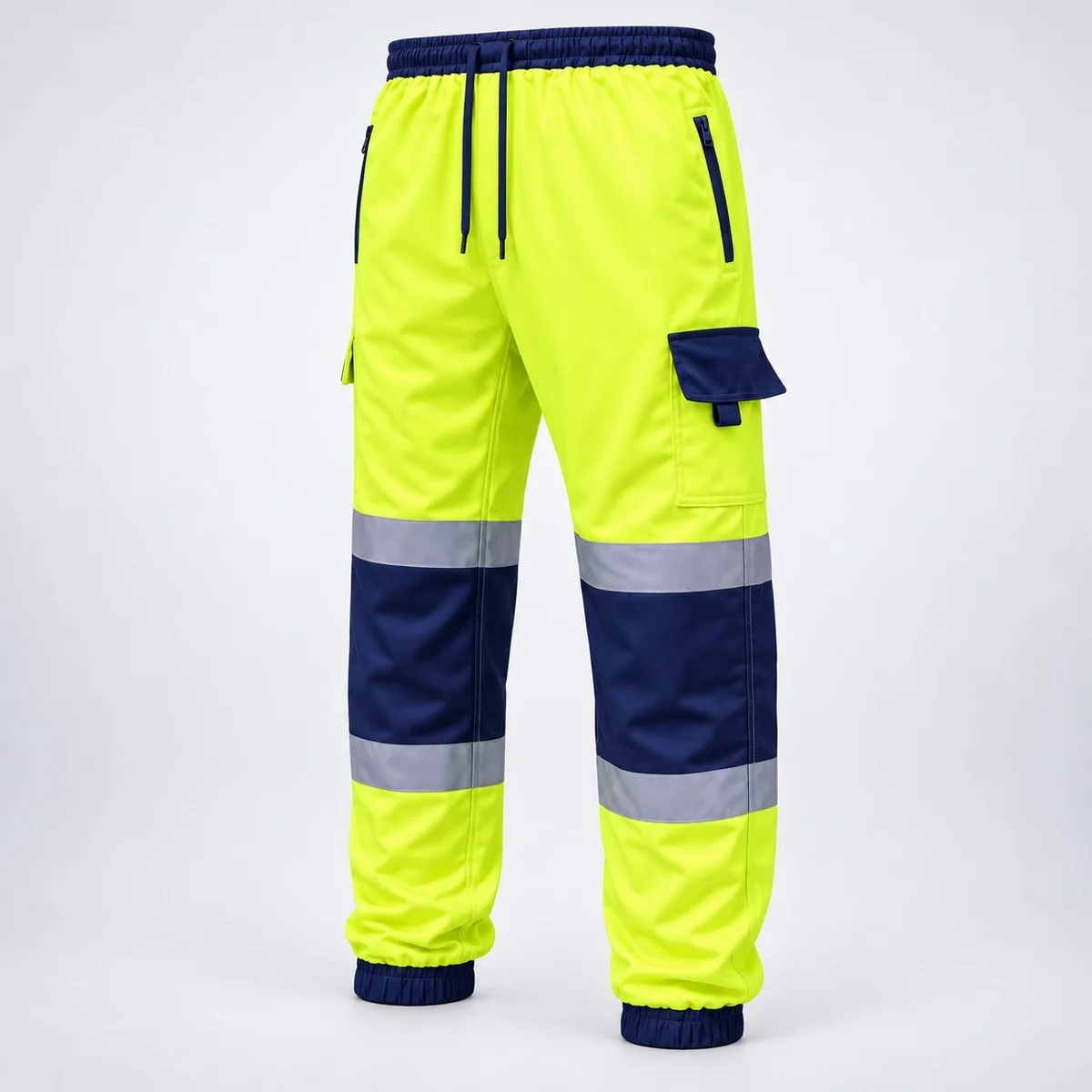 High-Visibility Industrial Cargo Trousers