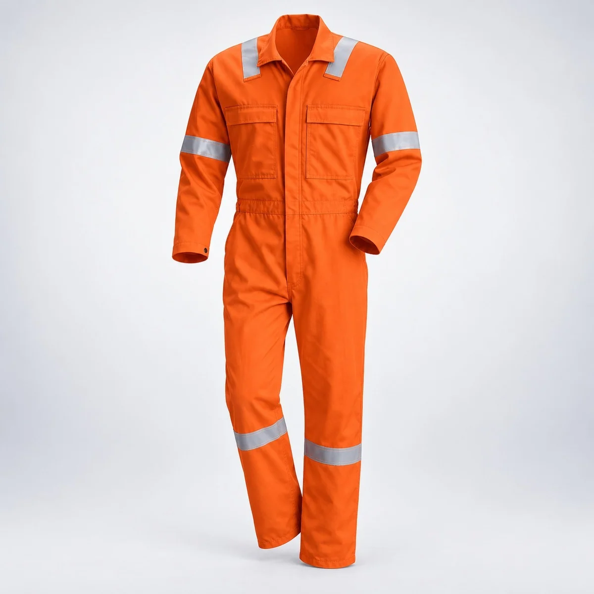 Orange Industrial Safety Coverall