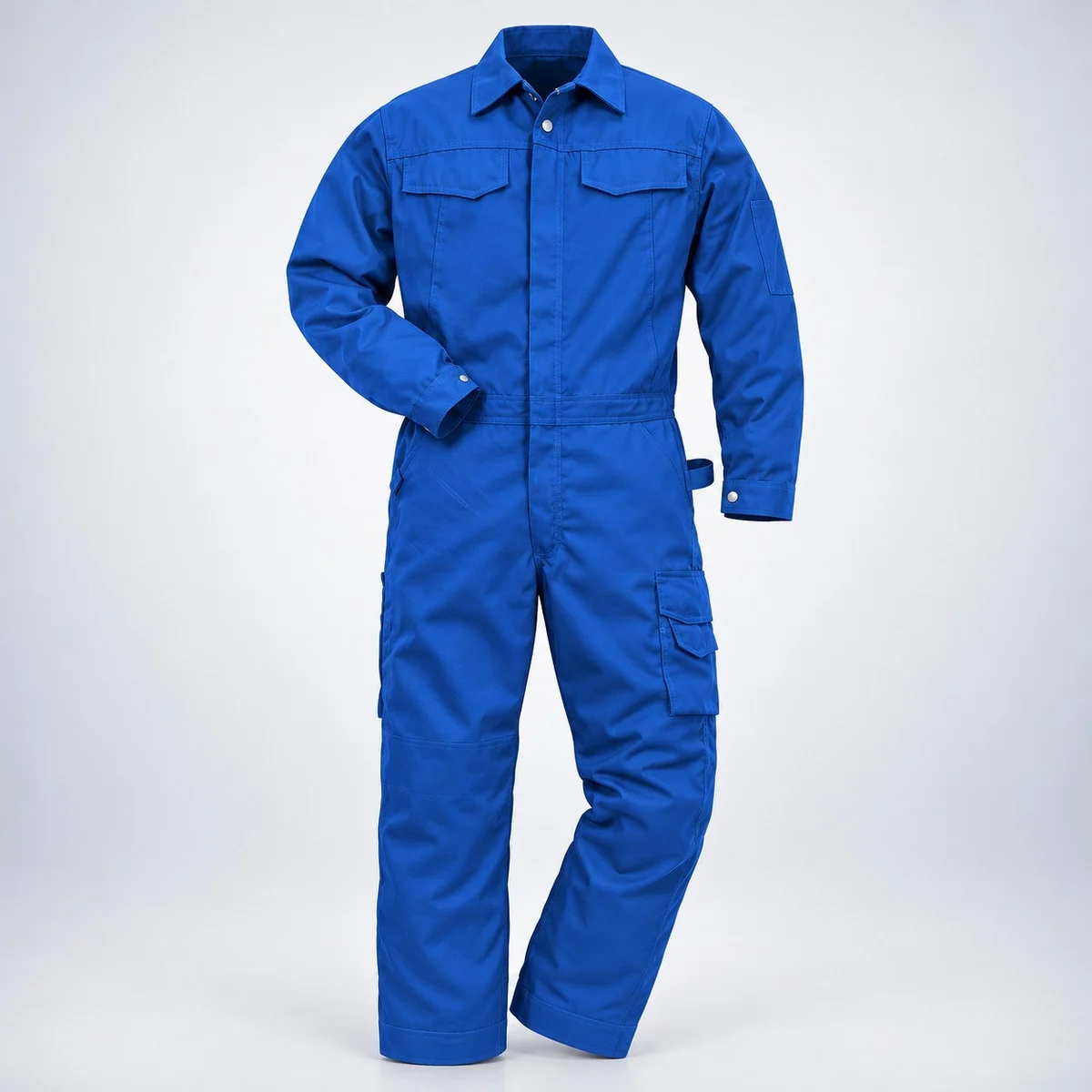Royal Blue Industrial Cotton Twill Coverall