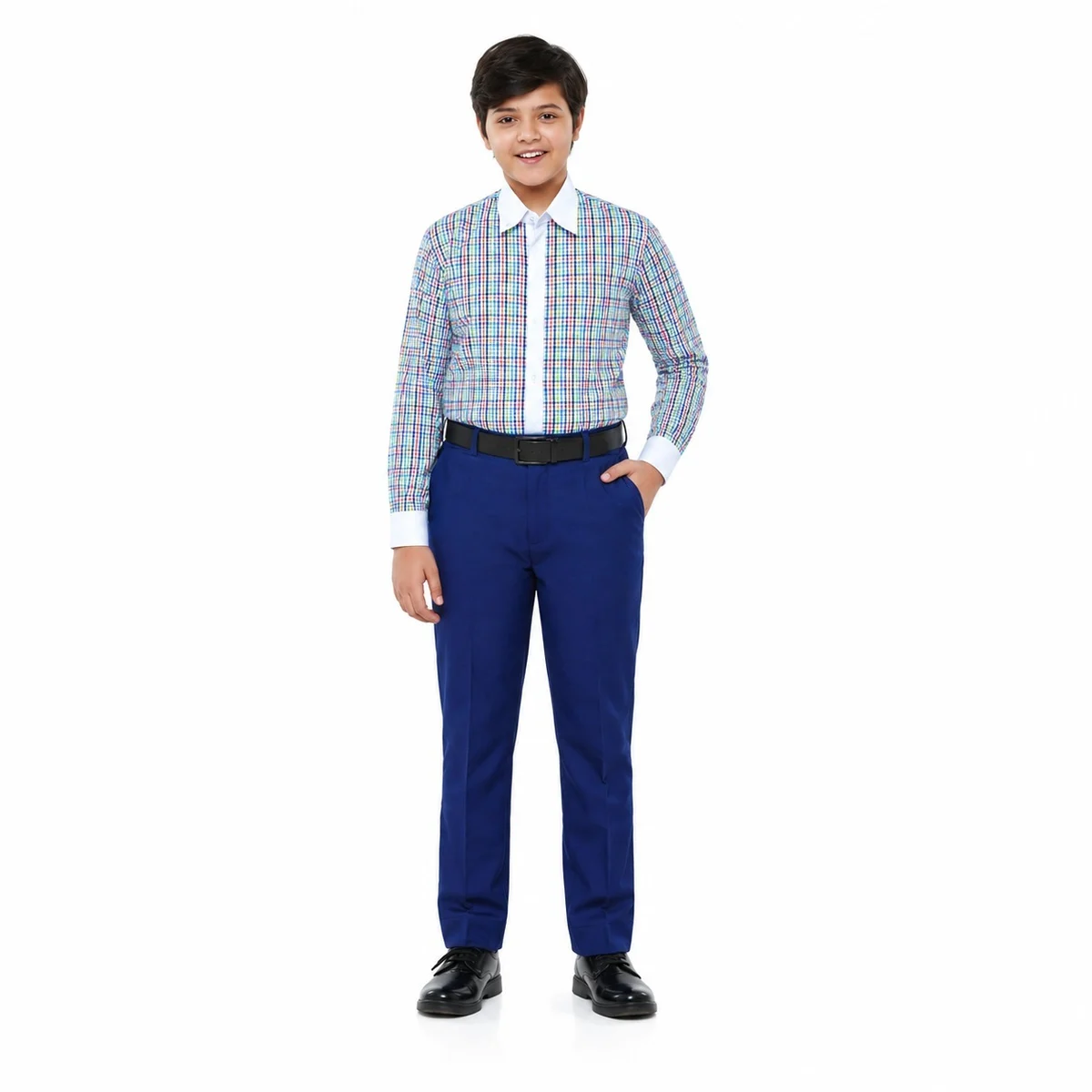Multi-Color Plaid School Uniform Set