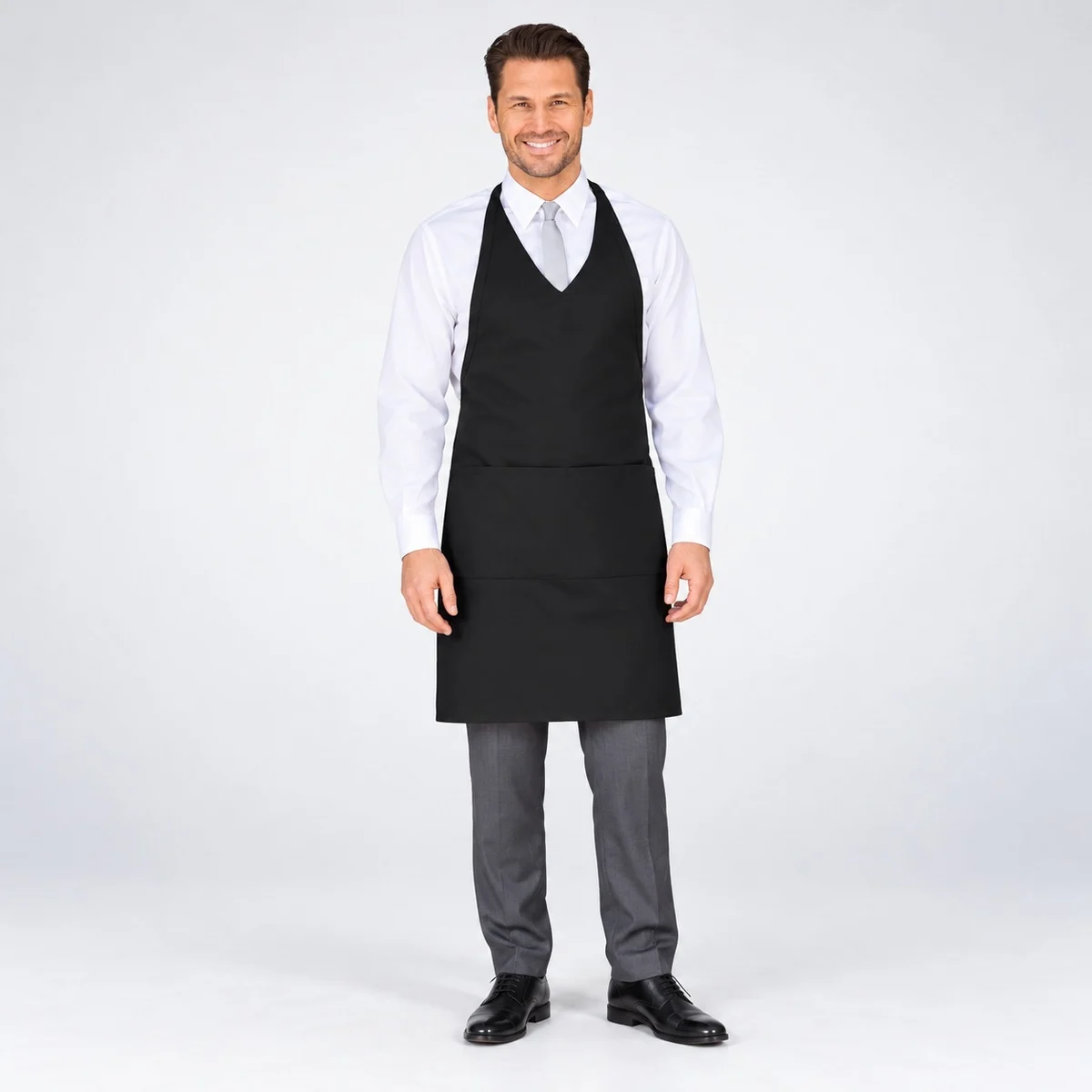 Classic Black Hotel Bib Apron