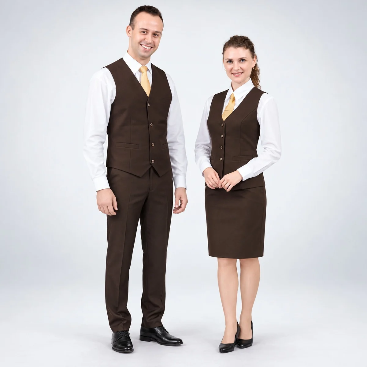 Brown Hospitality Uniform Set