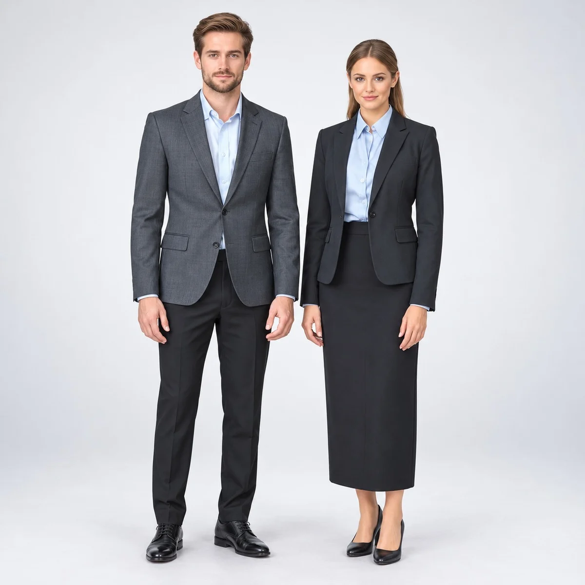 Charcoal Grey Corporate Formal Suit Set