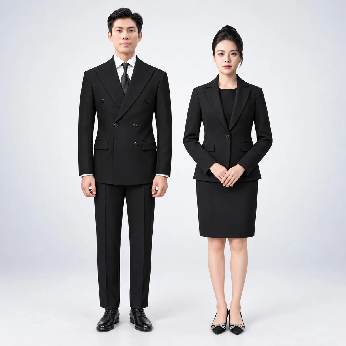 Black Corporate Formal Suit Set