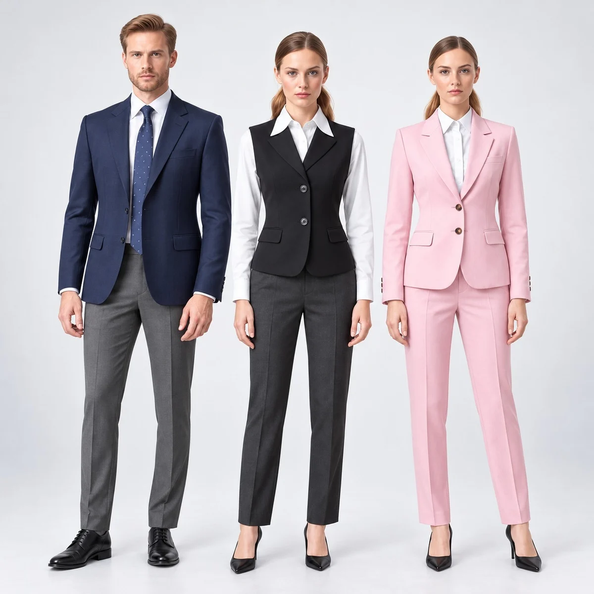 Corporate Formal Suit and Vest Set